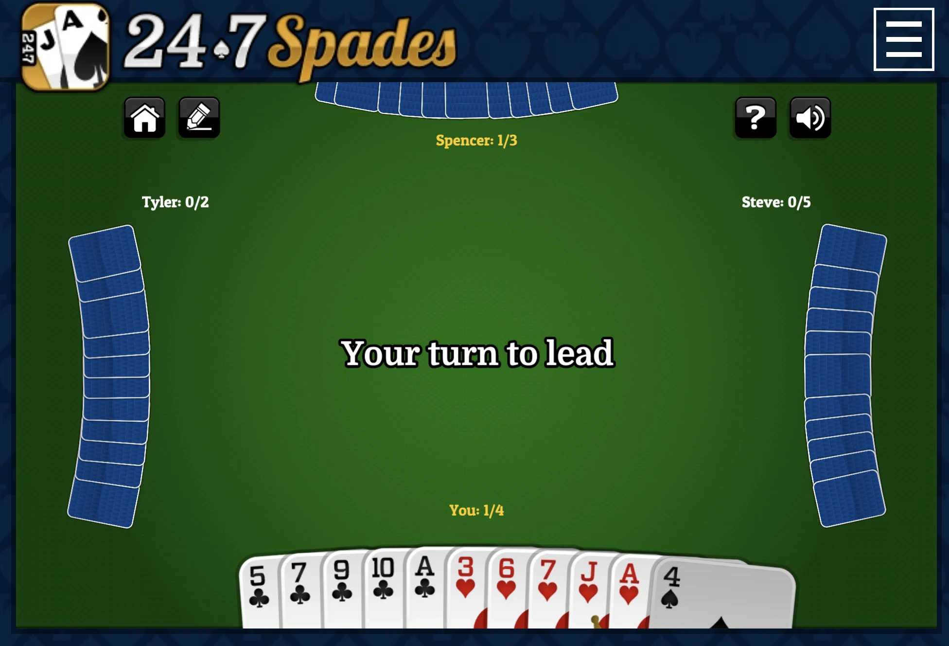 Spades Trick